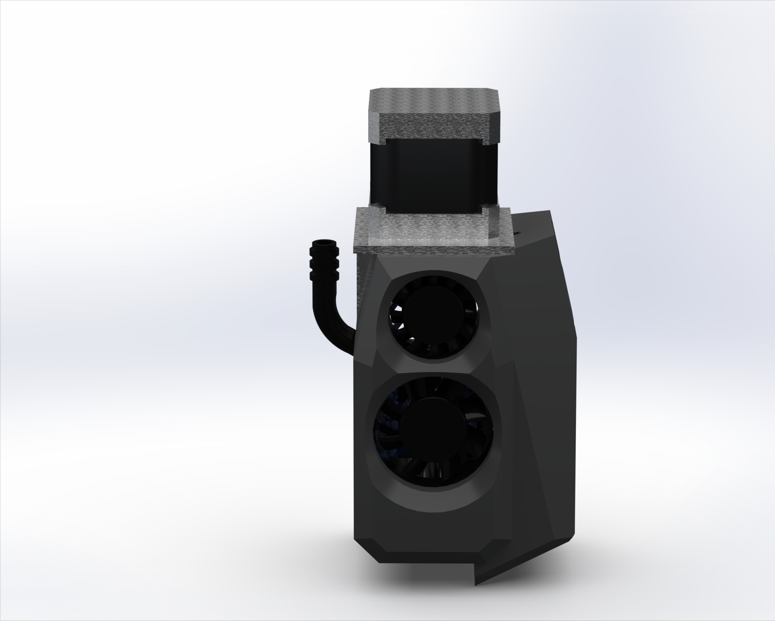 Melt extruder render