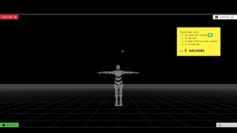 Calibration box saved frames