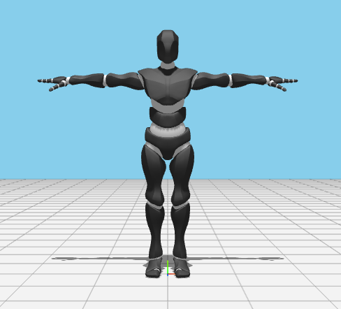 Three.js visualization scene